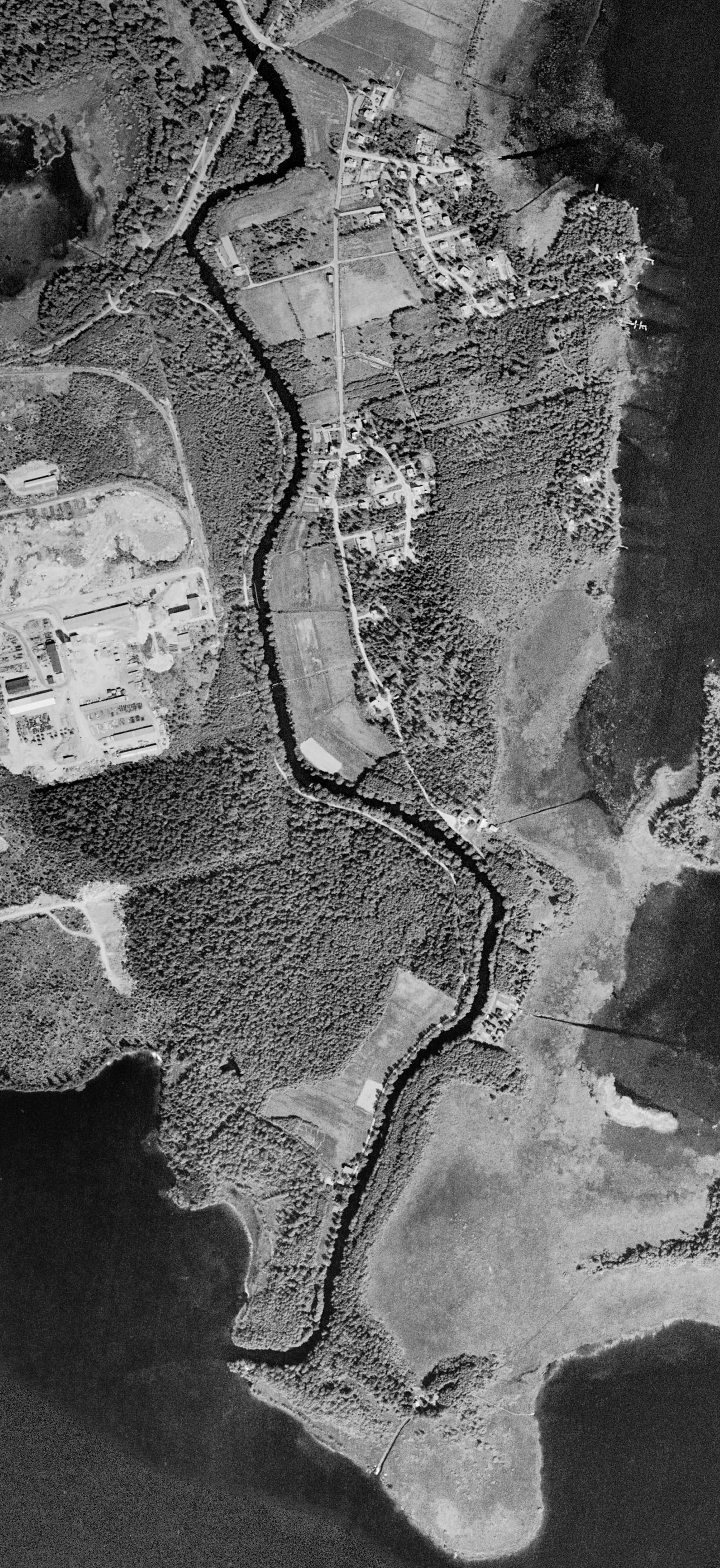 Ortofoto över Boänge från 1960