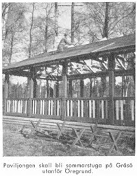 Paviljongen ska bli sommarstuga på Gräsö utanför Öregrund